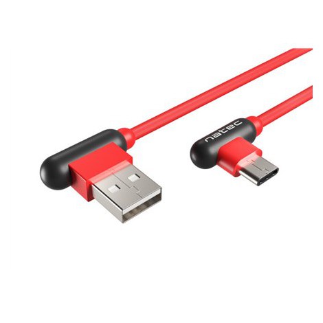 Natec | USB-C cable | Male | 4 pin USB Type A | Male | Black | Red | 24 pin USB-C | 1 m - 2